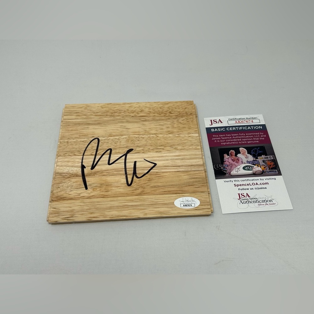 Patrick Beverley signed 6x6 Floor Arkansas Razorbacks Milwaukee Bucks JSA‎ COA